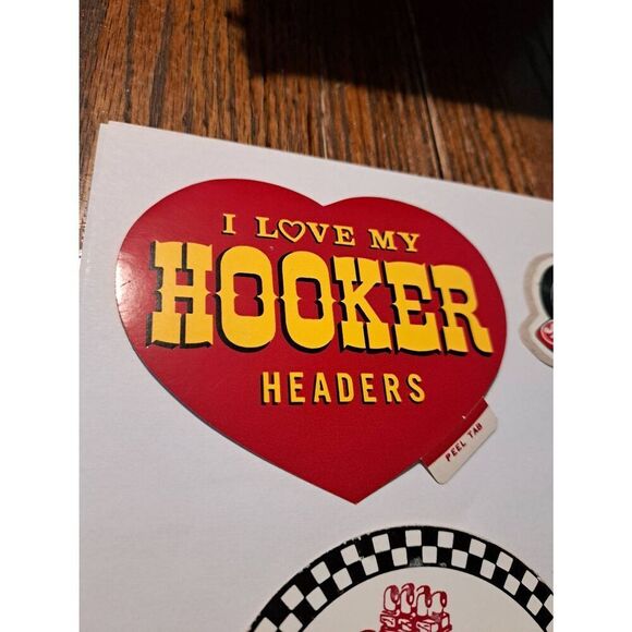 Vintage Original Lot 4 Hot Rod Rat Rod Race Car Decals Stickers Hooker Firestone - Picture 3 of 6